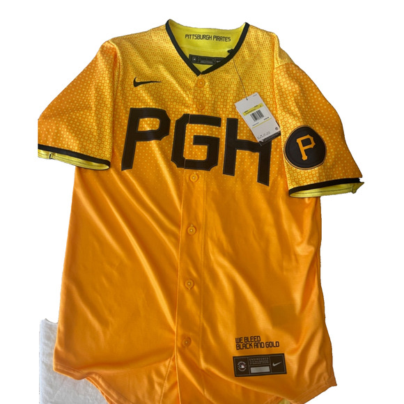 NWT Nike Pittsburgh Pirates Jersey - Hayes- Size S - MSRP $160 - Picture 1 of 4